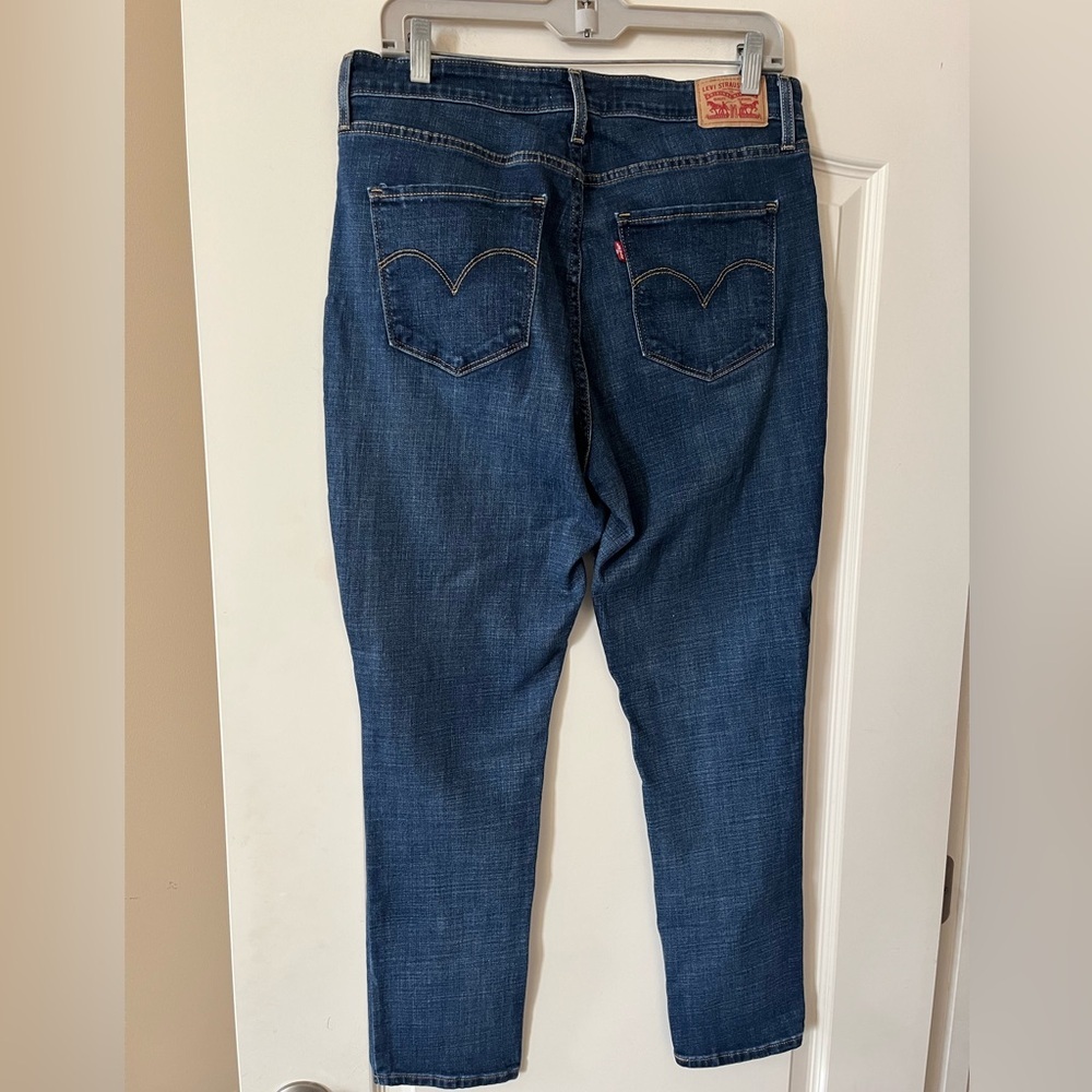 Levi's Dark Blue 721 High Rise Women's Skinny Jeans Size 33X29 - Picture 5 of 14